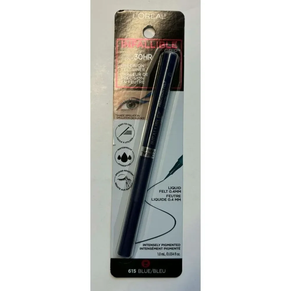 LOreal Infallible Precision Felt Liner Eyeliner Pen 615 Blue